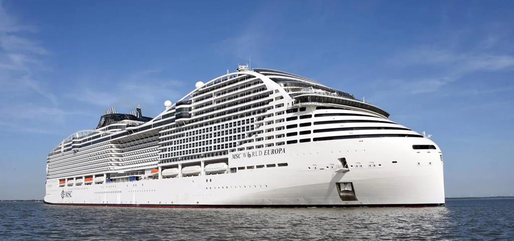 Η MSC Cruises παρέλαβε το νεότευκτο "MSC World Europa" το πρώτο με καύσιμα LNG 
